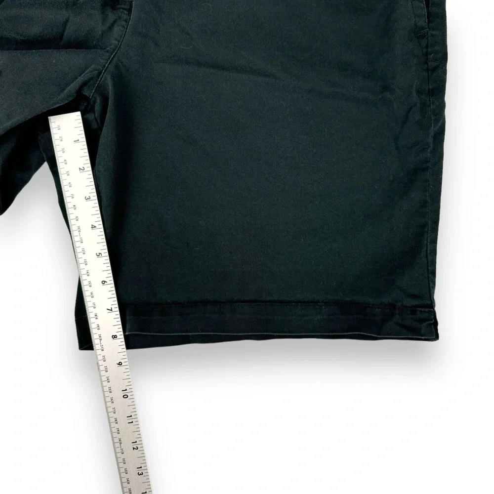 New York & Company Shorts Womens 18 Manhattan Chino Black Cotton Spandex Stretch